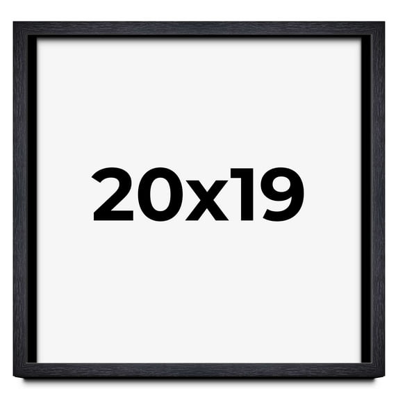 20x19 Shadow Box Frame Black | 1 Inches Deep Real Wood Farmhouse Shadowbox Display Frame | UV