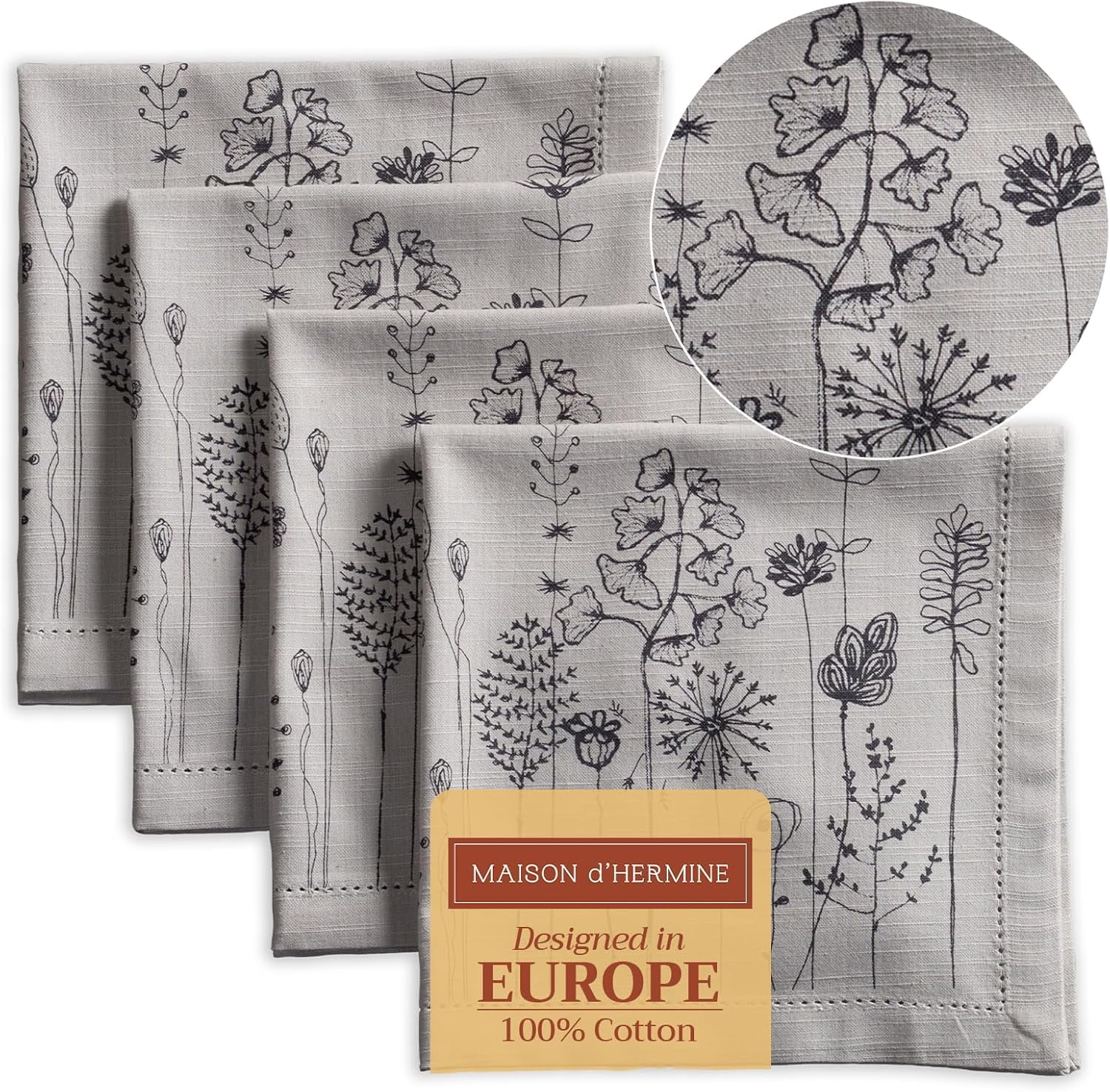 Calicot Napkin 100% Cotton Cloth Napkin Decorative Washable Easter - View #10