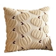 thumbnail image 1 of 20x20" Autumn Room Decor - Fluffy 3D Pumpkin Throw Pillow Covers - Premium Soft Faux Fur Cozy Cushion Cases for Couch Sofa and Fall Harvest Festival Halloween, 1 of 8