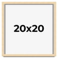 thumbnail image 1 of 20x20 Frame Beige Real Wood Picture Frame Width 0.75 inches | Interior Frame Depth 0.5 inches |, 1 of 8