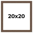 thumbnail image 1 of 20x20 Frame Brown Farmhouse Solid Wood Picture Frame Width 1.5 Inches | Interior Frame Depth 0.5, 1 of 8