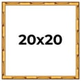 thumbnail image 1 of 20x20 Frame Gold Bamboo Solid Wood Picture Frame | 1 Inch Moulding Width | Interior Frame Depth, 1 of 8