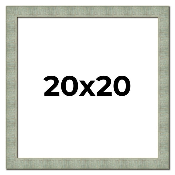20x20 Frame Green Desert Pear Solid Wood Picture Frame | 1.625 Inch Moulding Width | Interior Frame