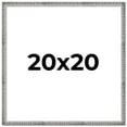 thumbnail image 1 of 20x20 Frame Silver Grey Distressed Solid Wood Picture Frame | 0.75 Inch Moulding Width | Interior, 1 of 8