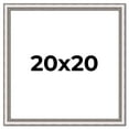thumbnail image 1 of 20x20 Frame Silver Real Wood Picture Frame Width 1.25 Inches | Interior Frame Depth 0.5 Inches |, 1 of 8