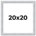 thumbnail image 1 of 20x20 Frame Sterling Silver Solid Wood Picture Frame | 1.25 Inch Moulding Width | 0.75 Inch, 1 of 8