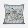 thumbnail image 1 of 20x20 Gray Purple Brown Green Bee Blown Seam Broadcloth Animal Print Throw Pillow, 1 of 5