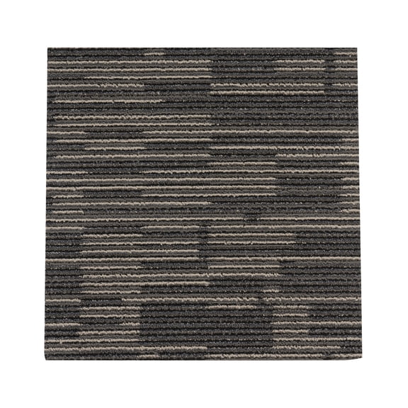 20x20 Inch 20 Pack Square Carpet Tiles, Carpet Tile & Carpet Floor Tiles, Ripple Pattern Interlocking Floor Mat for Home Office Room