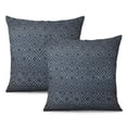 thumbnail image 1 of 20x20 Inch Throw Pillow Covers with Geometric Stripe Design | Set of 2 | Linen Square Cushion Cases | Ideal for Home Decor & Outdoor Use, 1 of 7