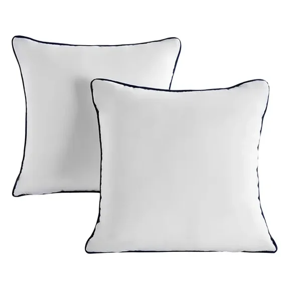 20x20 Inch White Down Alternative Throw Pillow Inserts Pack of 2 Square Pillows