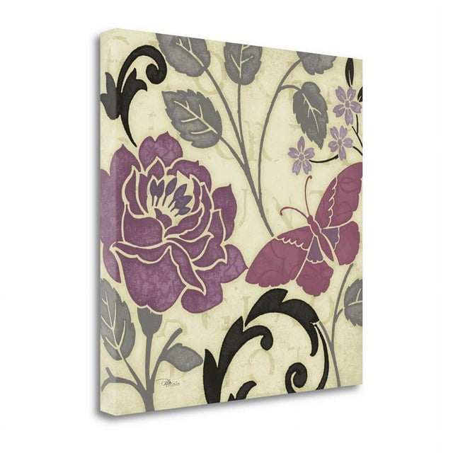 20x20 Perfect Petals I Lavender By Pela Studio Print on CanvasFabric Multi-Color