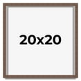 thumbnail image 1 of 20x20 Shadow Box Frame Brown | 1.125 inches Deep Real Wood Rustic Shadowbox Display Frame | UV, 1 of 5