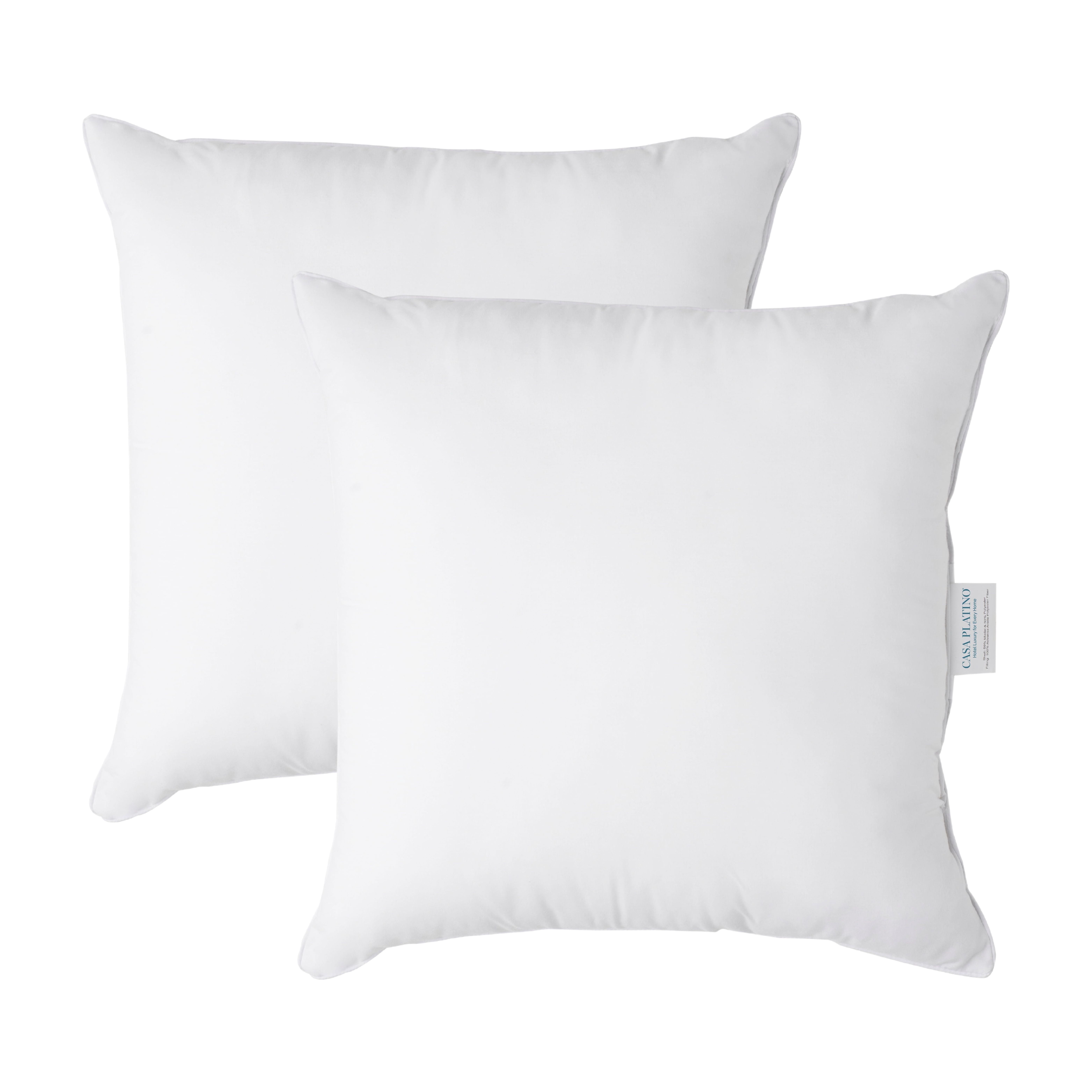 20x20 Throw Pillows Pack of 2 White Decorative Pillow, Fluffy Pillow Inserts for Throw Pillow Covers
