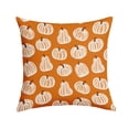 thumbnail image 1 of 20x20in Double Sided Print Fall Pumpkin Maple Leaf Throw Pillow Covers Soft Polyester Sofa Couch Decor Cushion Cases, 1 of 2