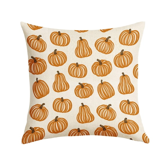 20x20in Double Sided Print Fall Pumpkin Maple Leaf Throw Pillow Covers Soft Polyester Sofa Couch Decor Cushion Cases