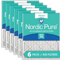 20x20x1 (19_1/2x19_1/2) Pleated MERV 14 Air Filters 6 Pack