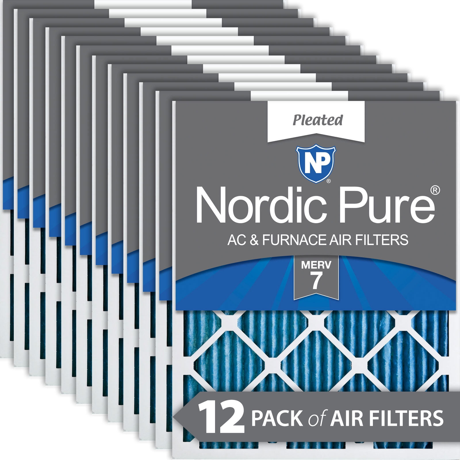 Nordic pure 20x20x1 merv 12 pleated ac furnace air filters 6 deals pack