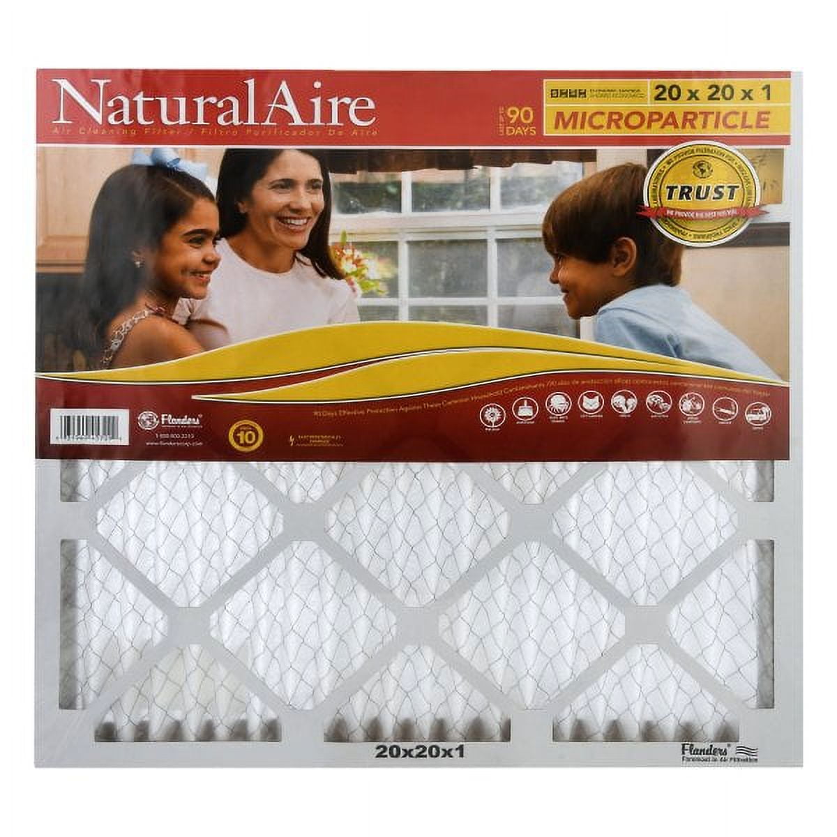 20x20x1 NaturalAire Microparticle MERV 10 Filters 85156.012020 12 pack