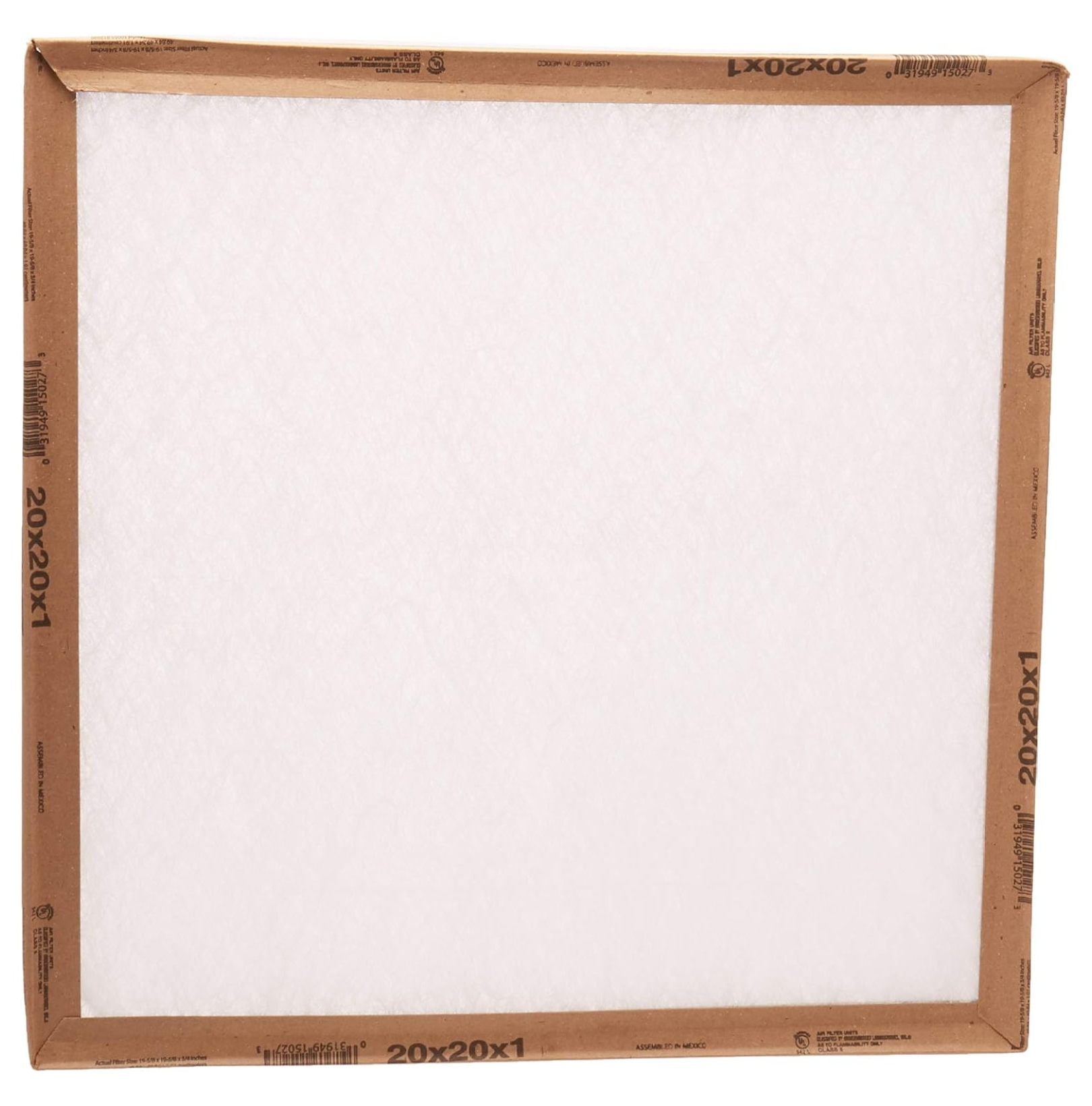 20x20x1, Percisionaire Ez Flow Ii Front Panel Merv 4, 10055.012020, Pack12