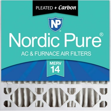 20x20x5 (4 3/8) Honeywell Replacement Furnace Filters MERV 14 Plus Carbon 1 Pack