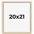 thumbnail image 1 of 20x21 Frame Beige Real Wood Picture Frame Width 0.75 inches | Interior Frame Depth 0.5 inches |, 1 of 8