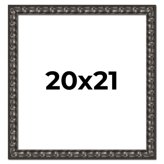 20x21 Frame Black-Brown Medieval Solid Wood Picture Frame | 1.5 Inch Moulding Width | Gotham