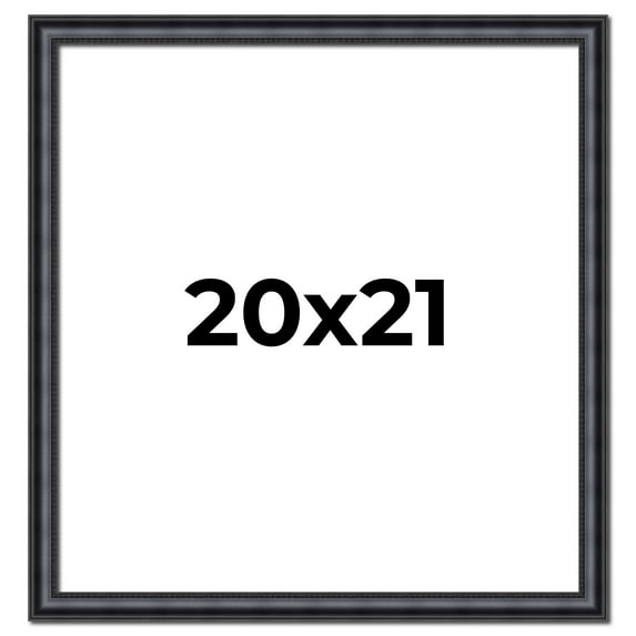 20x21 Frame Black Real Wood Picture Frame Width 1.25 inches | Interior Frame Depth 0.5 inches |