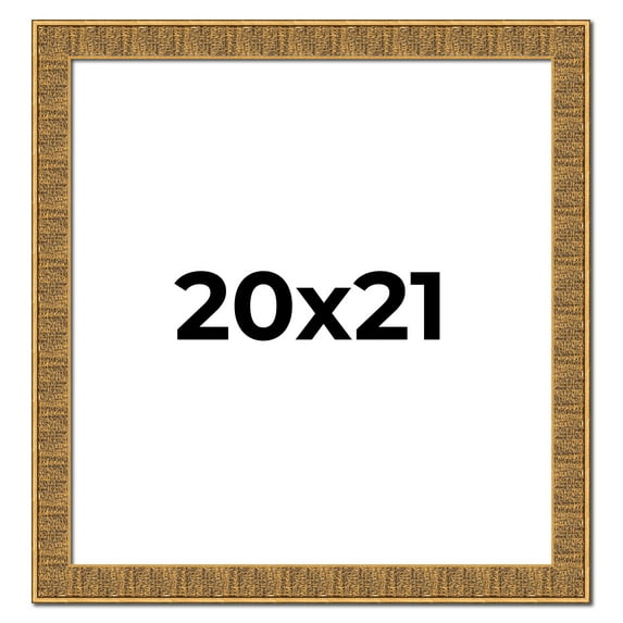 20x21 Frame Black and Gold Distressed Solid Wood Sonoma Picture Frame | 1.625 Inch Moulding Width |