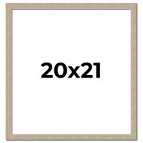 20x21 Frame Grey Solid Wood Picture Frame Width 1 Inches | Interior Frame Depth 0.5 Inches |