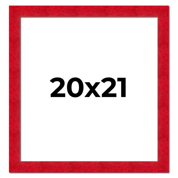 20x21 Frame Red Burl Solid Wood Picture Frame Width 1.75 Inches | Interior Frame Depth 0.5 Inches |