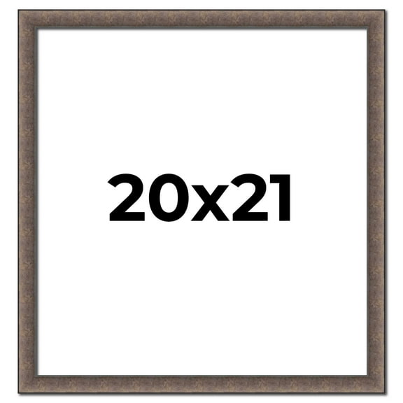 20x21 Frame Silver Real Wood Picture Frame Width 1.25 Inches | Interior Frame Depth 0.5 Inches |