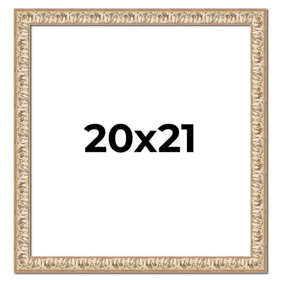 20x21 Frame White Real Wood Picture Frame Width 1.5 inches | Interior Frame Depth 0.5 inches |