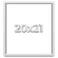 thumbnail image 1 of 20x21 Shadow Box Frame White | 2 Inches Deep Real Wood Contemporary Shadowbox Display Frame | UV, 1 of 8