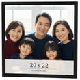 thumbnail image 1 of 20x22 Frame Black Charcoal Grey Wood Textured Picture Frame | 0.75 Inch Moulding Width | Gunmetal, 1 of 8