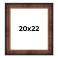 thumbnail image 1 of 20x22 Frame Brown Walnut Gold Ornate Trim Solid Wood Plein Air Picture Frame | 3 Inch Moulding, 1 of 8