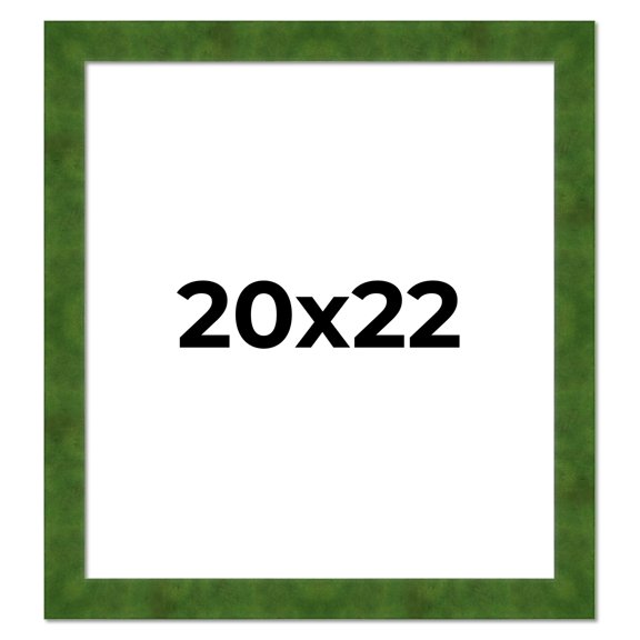 20x22 Frame Green Burl Solid Wood Picture Frame | 1.75 Inches Moulding Width | Interior Frame Depth