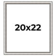 thumbnail image 1 of 20x22 Frame Silver Real Wood Picture Frame Width 1.25 Inches | Interior Frame Depth 0.5 Inches |, 1 of 8
