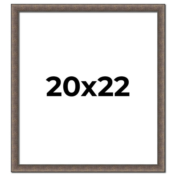 20x22 Frame Silver Real Wood Picture Frame Width 1.25 Inches | Interior Frame Depth 0.5 Inches |