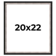 thumbnail image 1 of 20x22 Frame Silver Real Wood Picture Frame Width 1.25 Inches | Interior Frame Depth 0.75 Inches |, 1 of 8