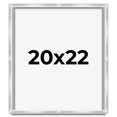 thumbnail image 1 of 20x22 Frame Silver Whitewashed Wood Grain Solid Wood Shadow Box | 0.75 Inch Moulding Width | 0.75, 1 of 8