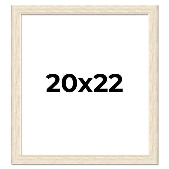 20x22 Frame White Real Wood Picture Frame Width 1.5 inches | Interior Frame Depth 0.5 inches | Barn