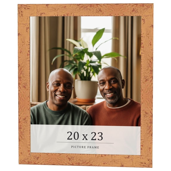 20x23 Frame Beige Real Wood Picture Frame Width 1.25 inches | Interior Frame Depth 0.5 inches |