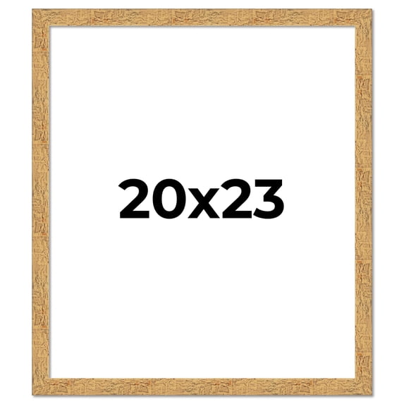 20x23 Frame Beige Real Wood Picture Frame Width 1.25 inches | Interior Frame Depth 0.5 inches |