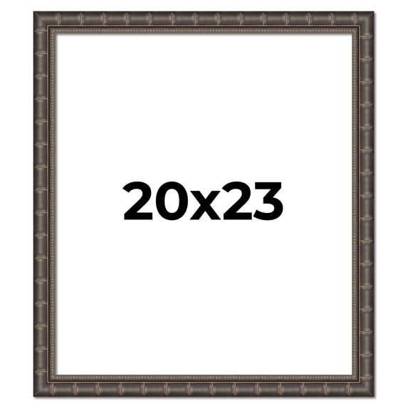20x23 Frame Black Bamboo Solid Wood Picture Frame Width 1.5 Inches | Interior Frame Depth 0.5