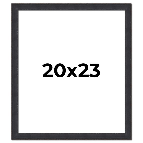 20x23 Frame Black Real Wood Picture Frame Width 1.25 Inches | Interior Frame Depth 0.5 Inches |