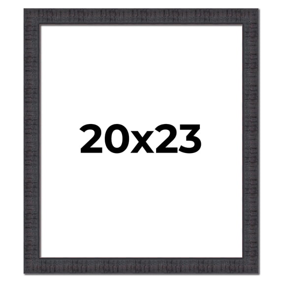 20x23 Frame Brown Rustic Solid Wood Picture Frame 1.5 Inches Wide | Interior Frame Depth 0.5 Inches
