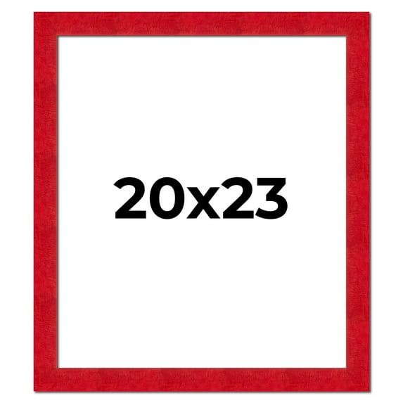 20x23 Frame Red Burl Solid Wood Picture Frame Width 1.75 Inches | Interior Frame Depth 0.5 Inches |