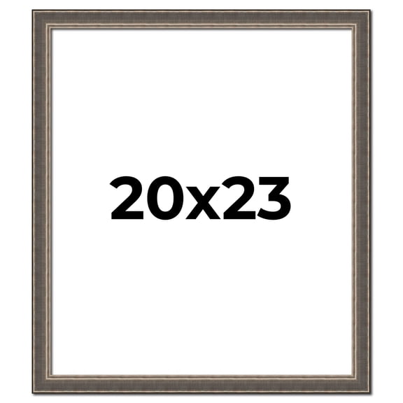 20x23 Frame Silver Real Wood Picture Frame Width 1.25 Inches | Interior Frame Depth 0.5 Inches |
