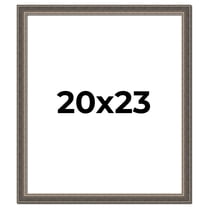 20x23 Frame Silver Real Wood Picture Frame Width 1.25 Inches | Interior Frame Depth 0.5 Inches |