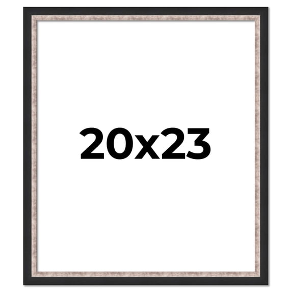 20x23 Frame Silver Real Wood Picture Frame Width 1.25 Inches | Interior Frame Depth 0.75 Inches |